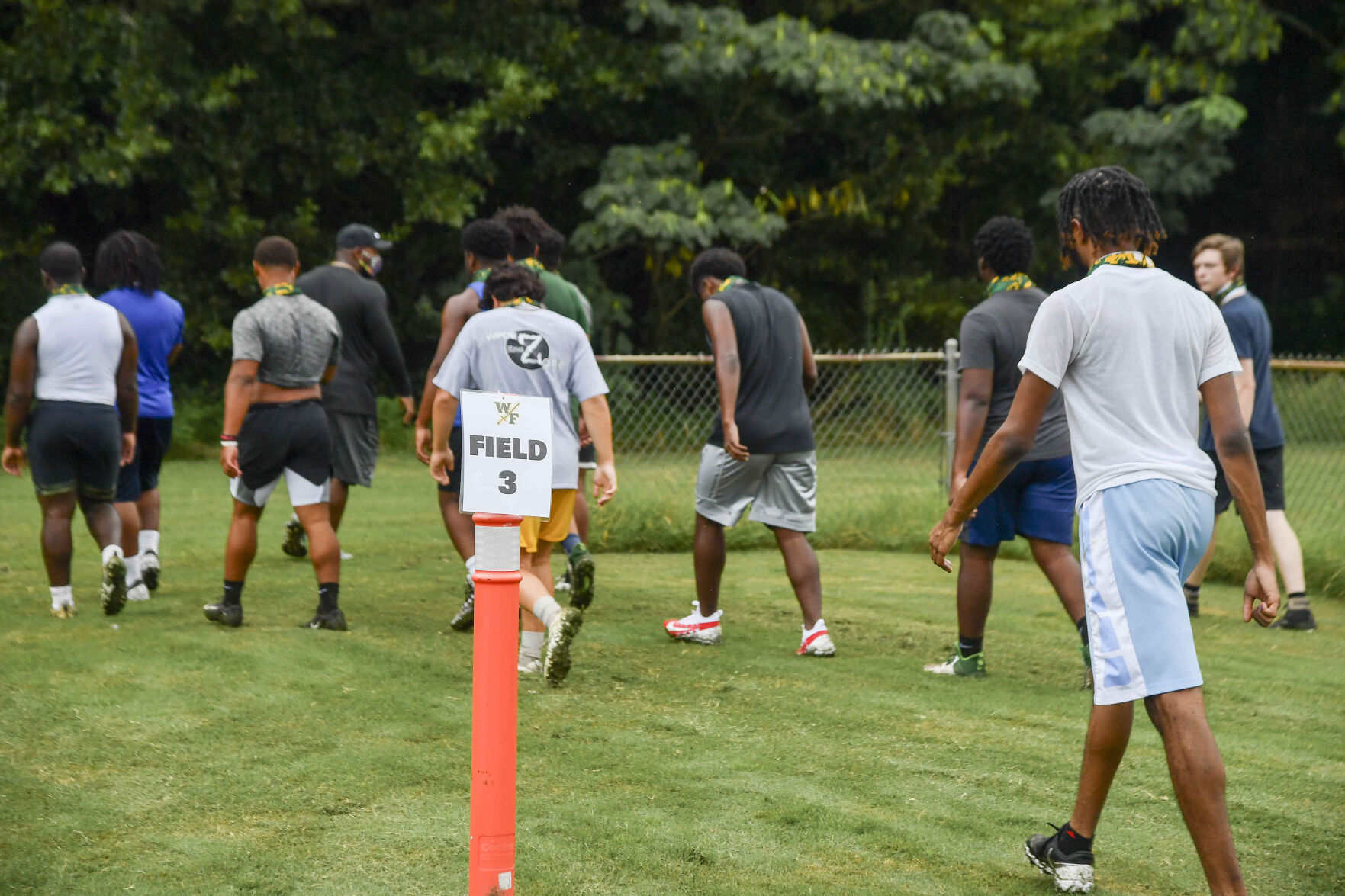 West Florence High School football practice